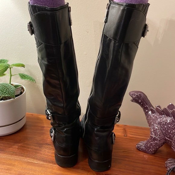 Michael Kors black pointy boots leather - Picture 4 of 12